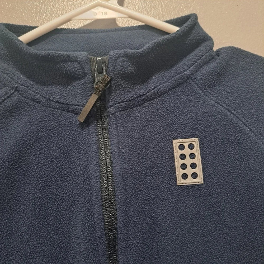 Lego Wear Boys Navy Blue Full Zip Fleece Jacket Mock‎ Neck Size 3Y 98cm